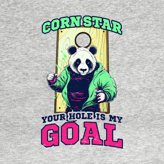 Cornhole Shirt | Corn Star Hole Goal by Gawkclothing